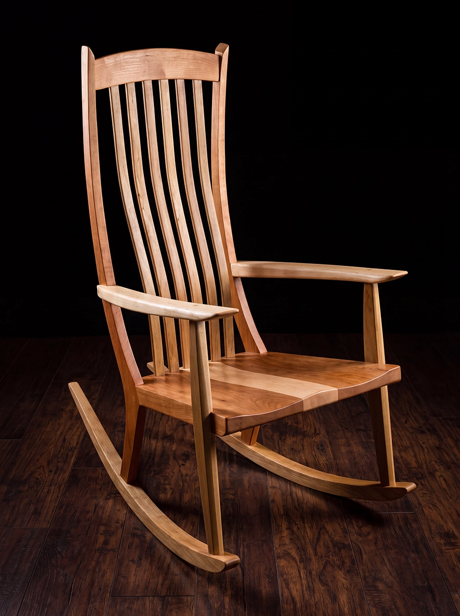 Custom one of a kind rocking chair