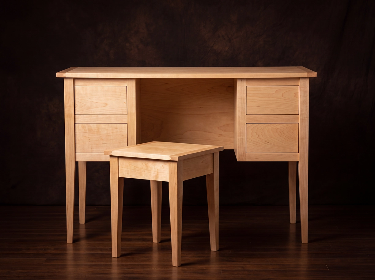 Custom vanity with seat