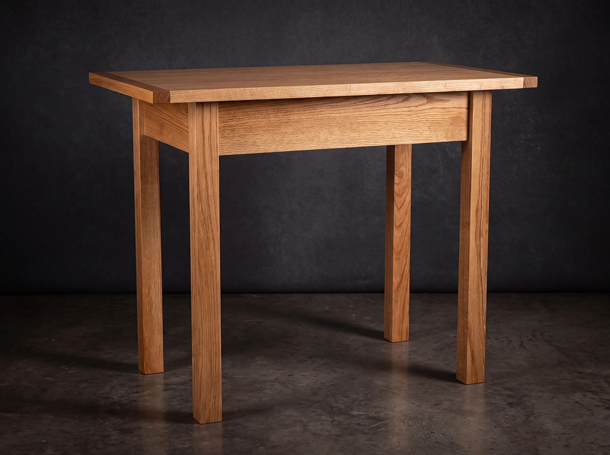 Oak and cherry side table